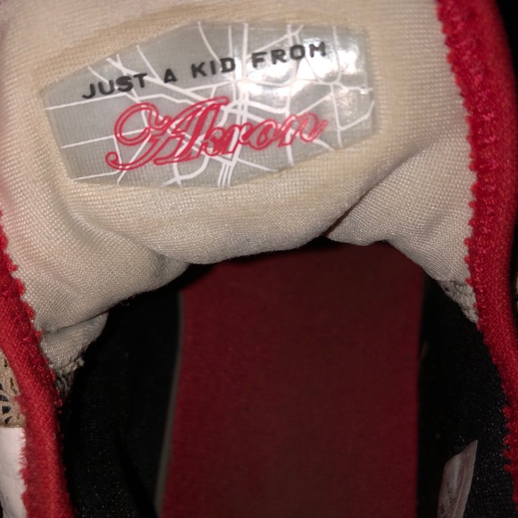 Nike Lebron 14 Flip The Switch White Red GS Grade Size 5Y Authentic - Picture 3 of 11